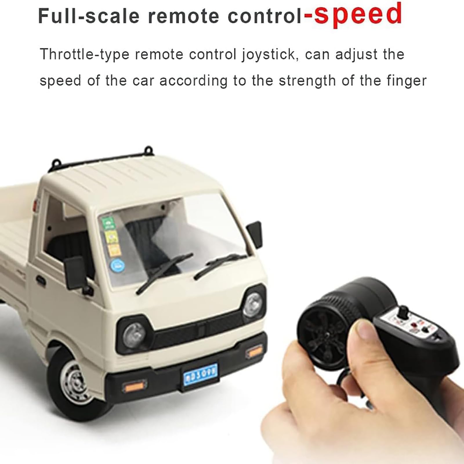 D12 1:16 Mini RC Car, zdalnie sterowana ciężarówka 2.4G 4CH Drift High Speed Climbing Truck ze szczotkowanym silnikiem i oświetleniem LED RTR dla dorosłych