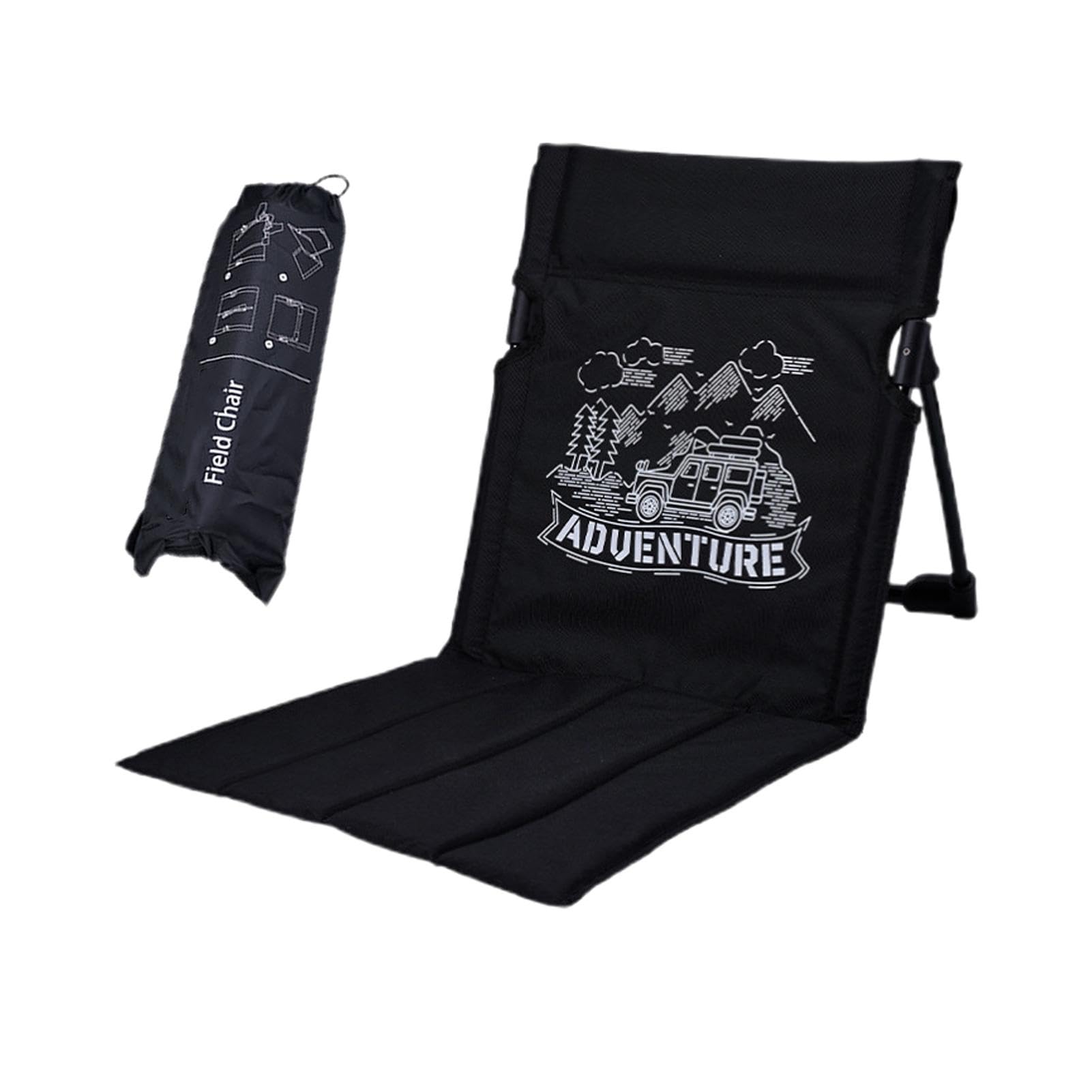 Sedia Pieghevole Da Stadio Extra Larga - Con Schienale E Cuscino, Per Esterno E Casa - Foto 6