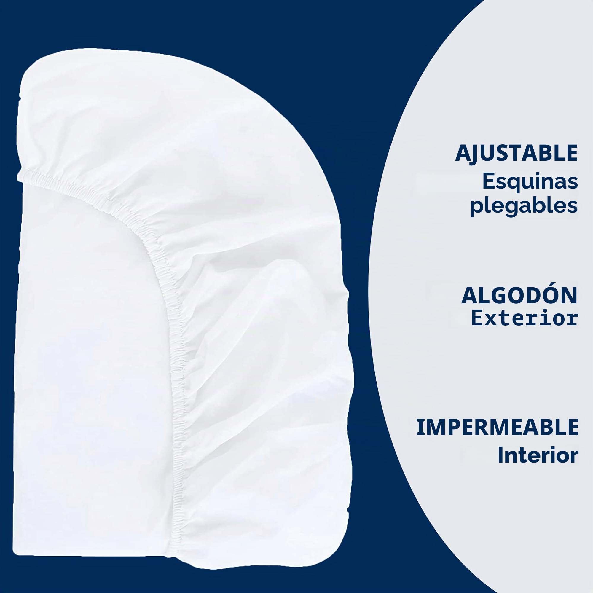 Protector de colchón impermeable compatible con sábanas bajeras Babybay, protector de colchón de 89 x 50 cm, compatible con BabyBay Maxi, Boxspring, Comfort, Comfort Plus, certificado