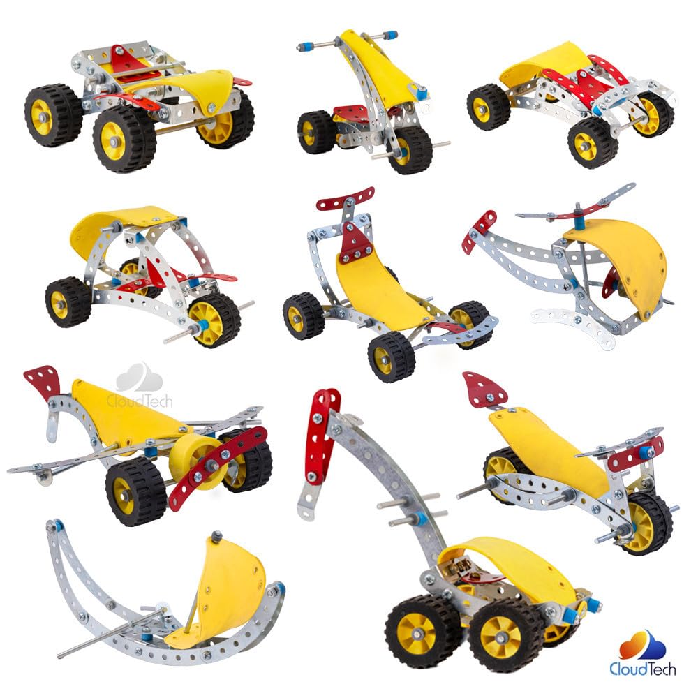 CloudTech® Enginero Mechanical Kit for Kids | Metal Construction Engineer Toys | STEM Toy Set for Boys & Girls, Age 7+ | Level 1 (101 Pcs)