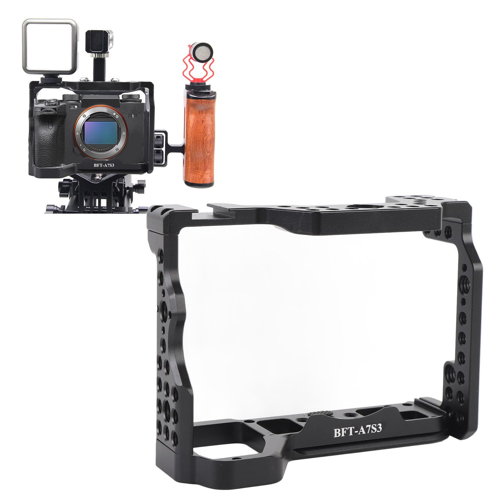 Klatka Kamery, Aluminiowa Rama Rozszerzana, dla Sony A7S3