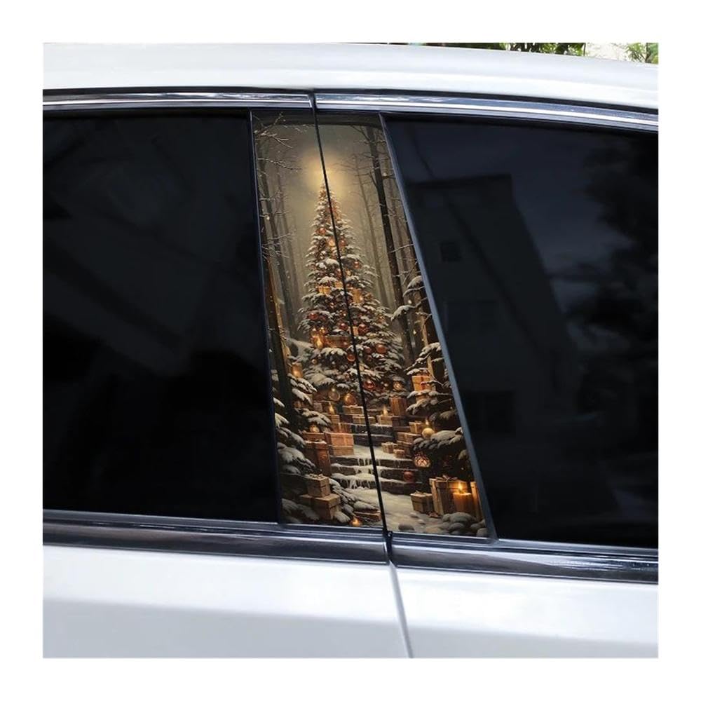Body Parts 2pcs Car Doors Windows Decoration Decals DIY Vinyl Stickers(C)