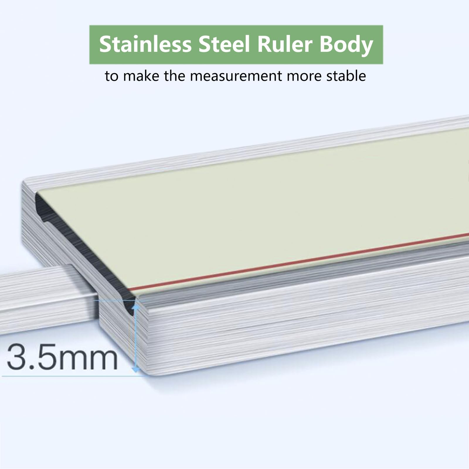 Calibre Digital 300mm/12" de Acero Inoxidable, Pie de Rey Digital IP67 Impermeable con Pantalla LCD, Herramienta de Medición de Calibrador para Carpintería/Joyería/Bricolaje/Hogar