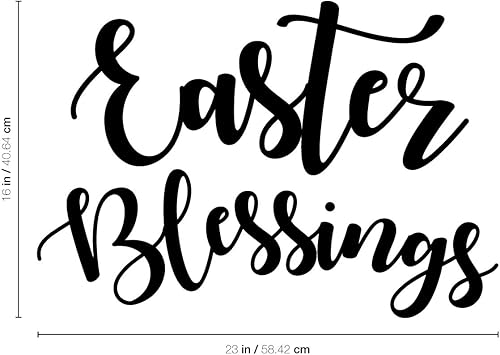 Miniatura 3 de Vinilo decorativo de pared para el día de Pascua – Semana de bendiciones – 16.0 in x 23.0 in – Resurrección domingo Pascha vacaciones, iglesia,