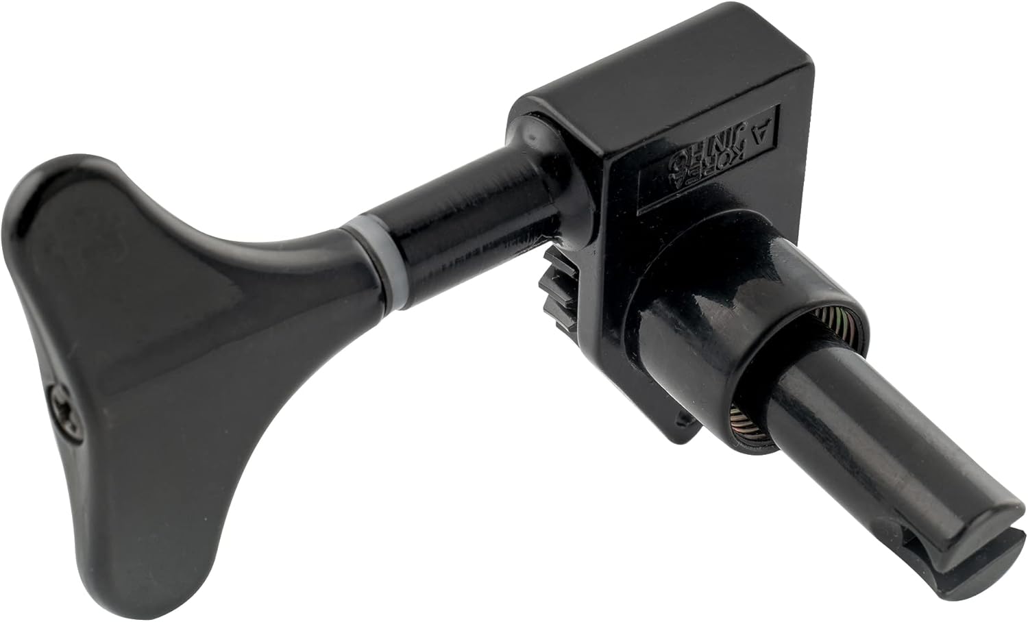 Wilkinson WJB750 2L +2R Bass Machine Heads 1:20 Ratio Open Gear Tuners Tuning Pegs Keys Replacement for Electric Jazz Bass or Precision Bass, Black