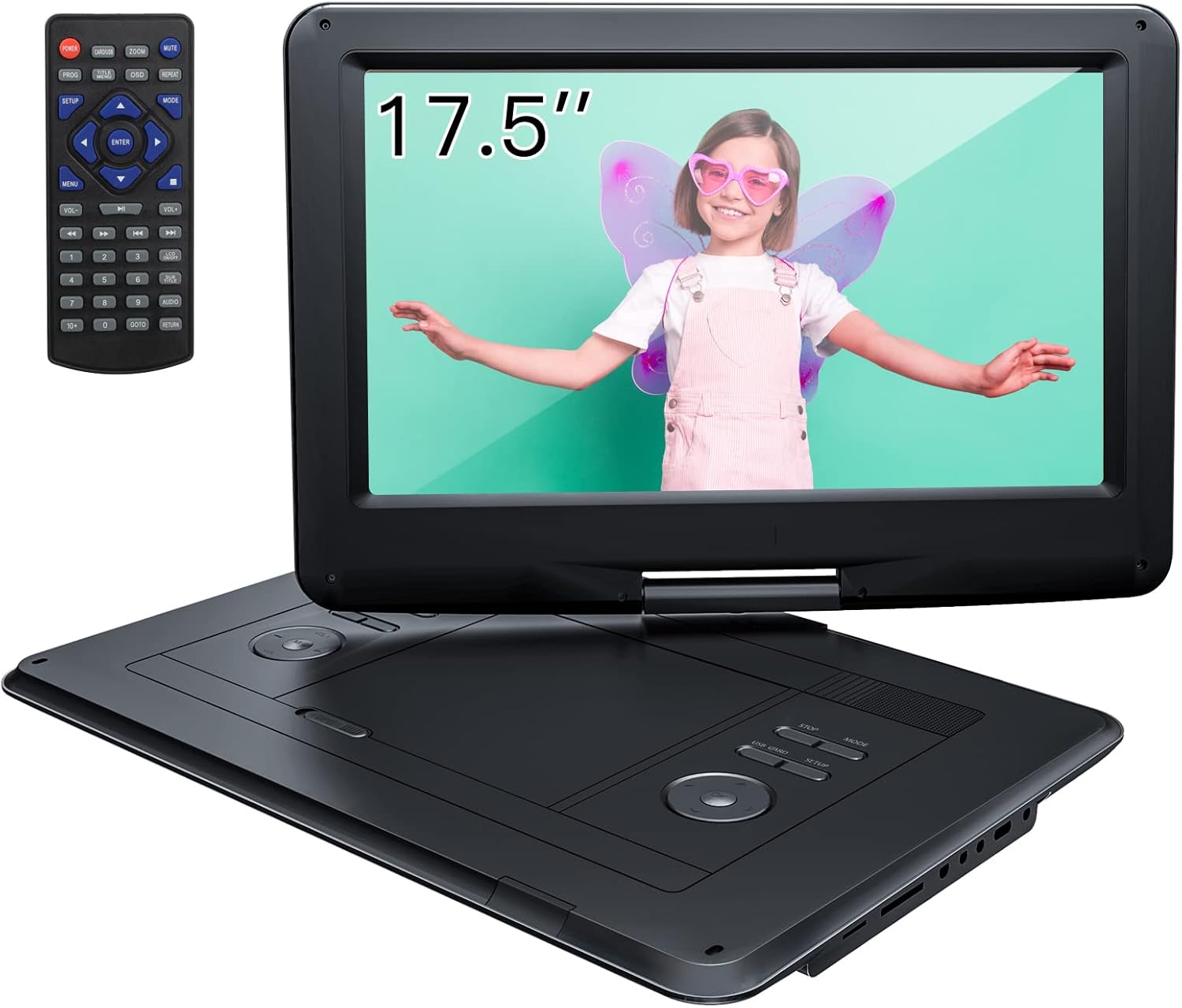 Amazon.co.jp YOTON 17.5 Inch Portable DVD Player, 15.5" Rotating