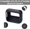 Zitel Silicone Case Compatible with JBL Go 4 Bluetooth Portable Speaker Protective Cover (Black) gallery image