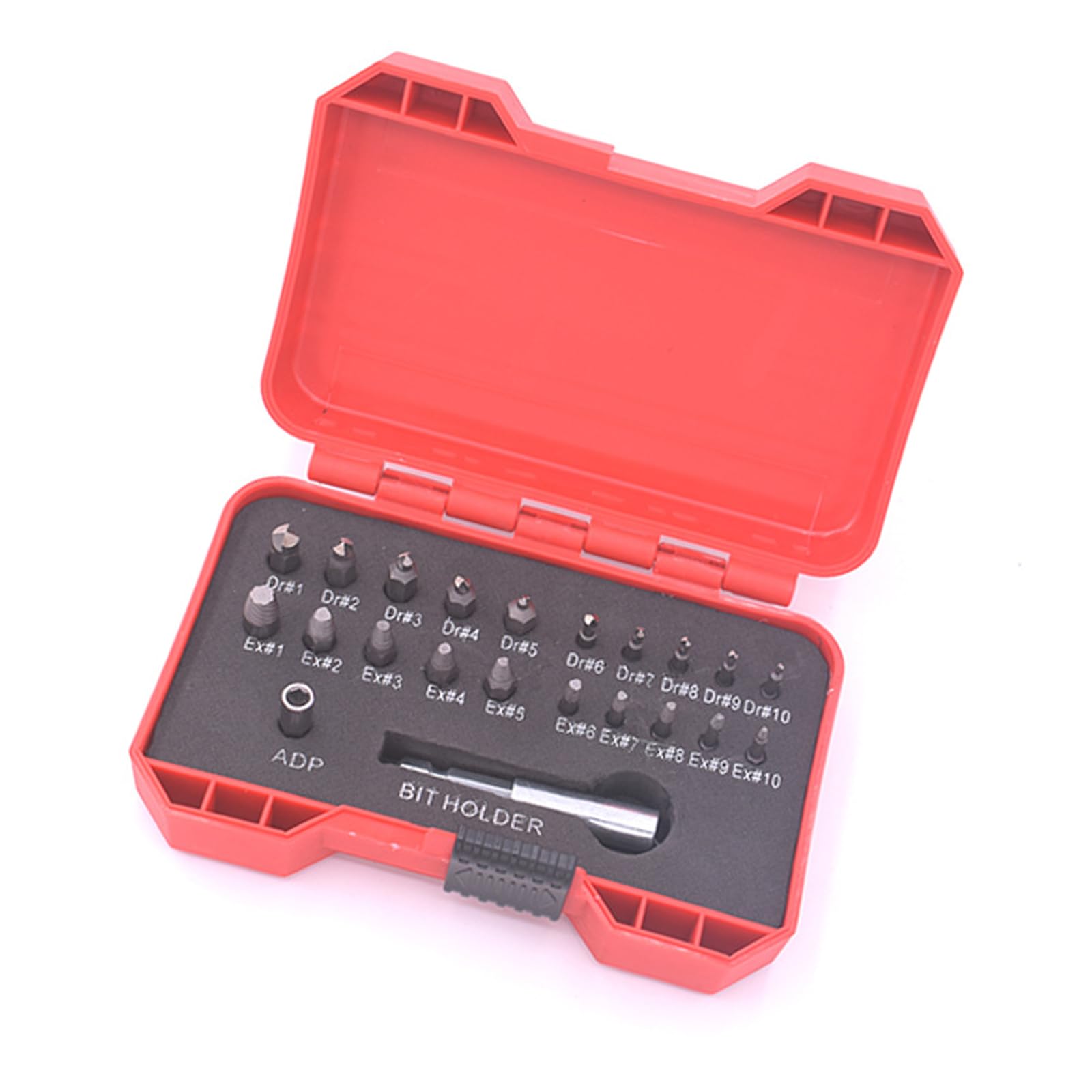 Kit di estrattori per Viti in Acciaio rapido da 22 Pezzi per l'estrazione di Viti danneggiate e per la Riparazione Domestica di Viti.