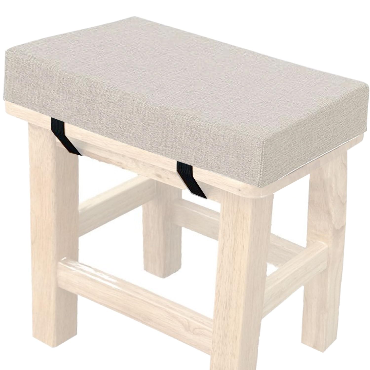 Hkjgnh @4 Memory Foam Square Seat Cushion3/5/8Cm Thick,35/40/45/50Cm Rectangular Stool Cushion,Anti - Slip, Seat Cushion Seat Pads Dining Chairs With Removable Cover For Kitchen Bar Chairs(,30X40x3cm)