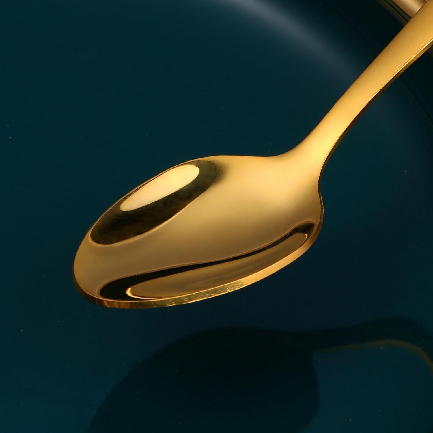 8 Pieces Dessert Spoons Teaspoons Small Coffee Spoons Espresso Spoons, 5.5 Inch (rainbow)