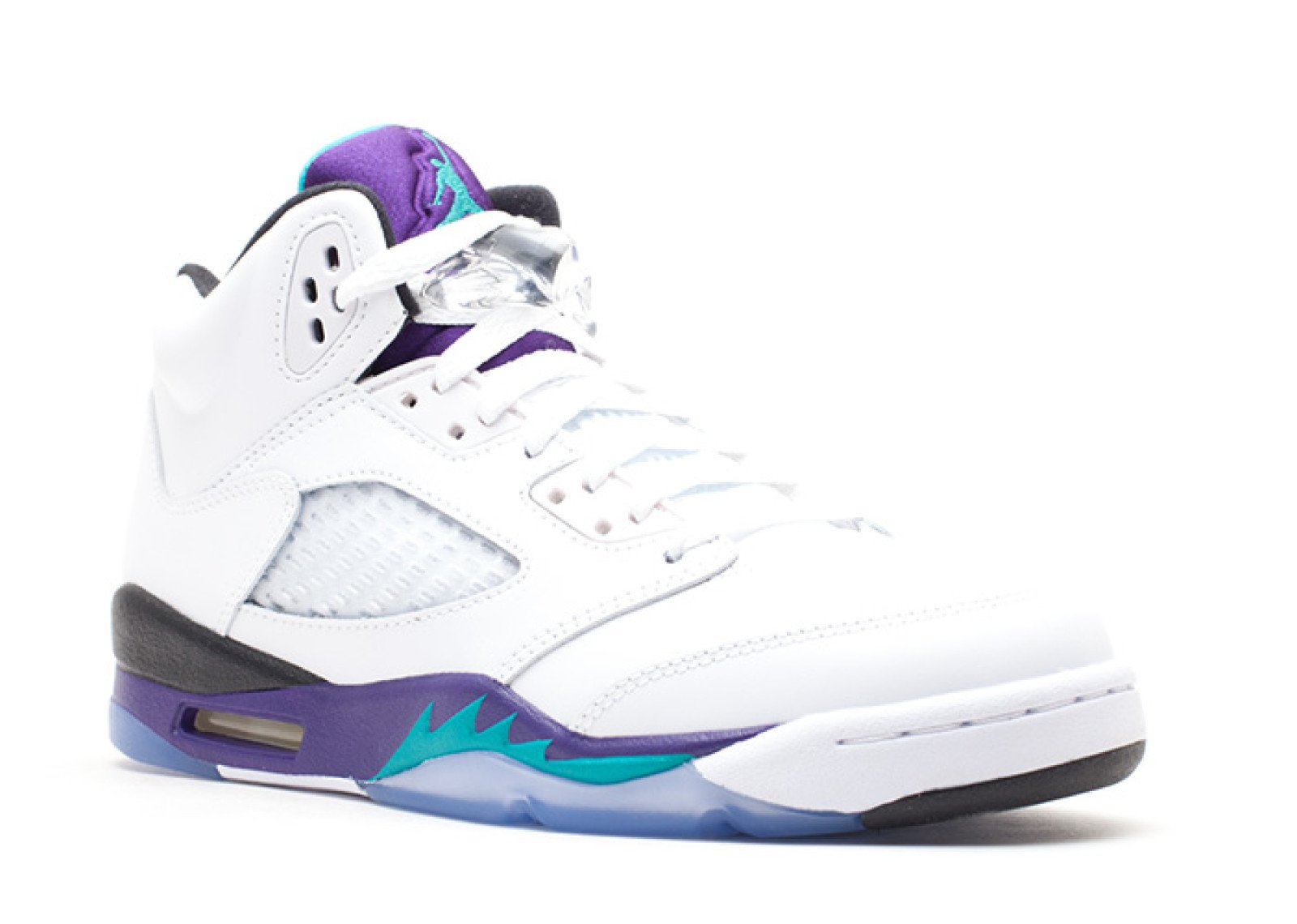 5 Retro (GS) Grapes (White/New Emerald-GRP Ice-Blk) (5Y GS)