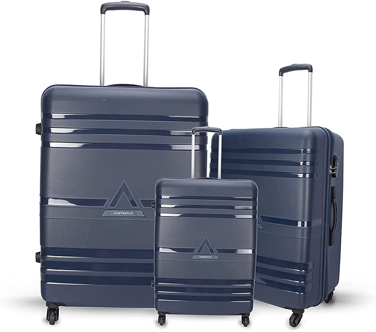 Buy VIP Luggage Bags Set of 3 Trolley Bags 55, 65 & 77 Cms Small