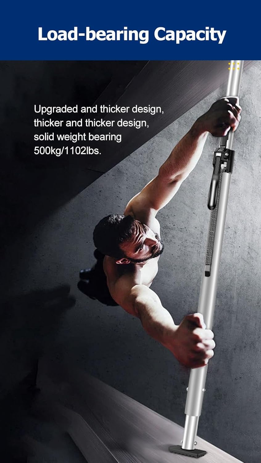 Cargo Stabilizer Bar Aluminum Cargo Stabilizer Bar for Safe Transport of Heavy Items, Cargo Ratcheting Cargo Bar with Sprung, Adjustable Truck Cargo Bar for Full-Size Trucks SUVs Vans Cars(72-87in)