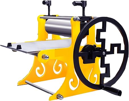 Printmaking Press, Letterpress Machine, Printing Size 250 * 500mm, Stainless Steel Roller and Screw, Multi-Stage Gear Transmission, for Copperplate/Woodcut