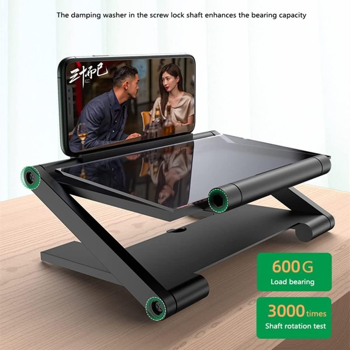 Screen Magnifier,3D Mobile Phone Screen Magnifier HD Amplifying Stand Foldable Desktop Bracket Folding Holder