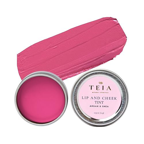 TEIA cosmetics - Crema de color multi purpouse para labios y mejillas. No tóxico, vegano, libre de crueldad - Rosa