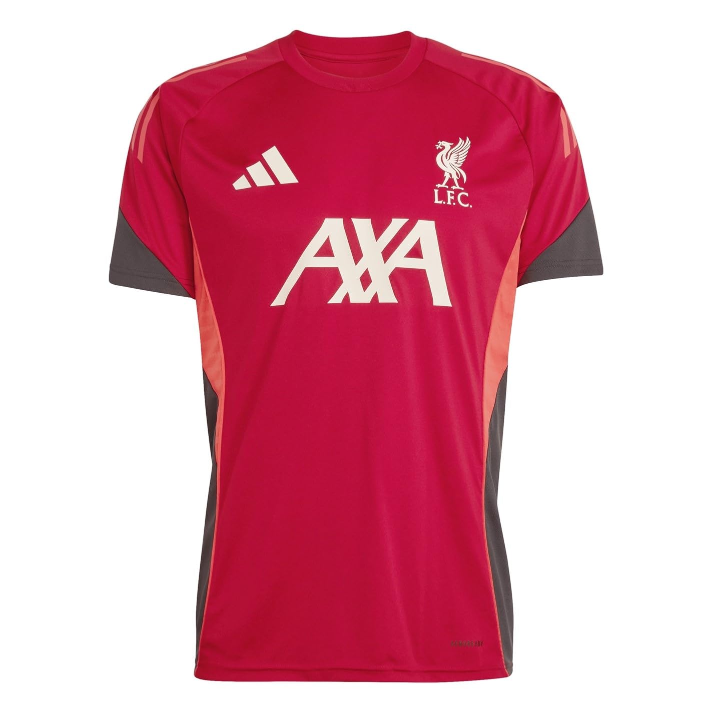 '25-'26 Liverpool Training Jersey (Strawberry ) Polyester Made By: Adidas Men's Red Large