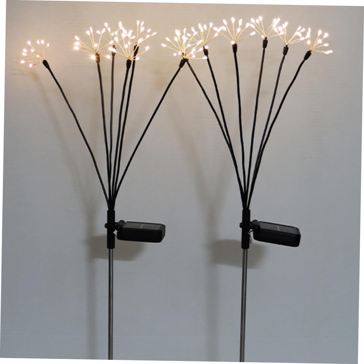 YARNOW 2piezas Lámparas Solares Decorativas En Forma De Flor Para Jardín Luces Solares Exteriores Para Césped