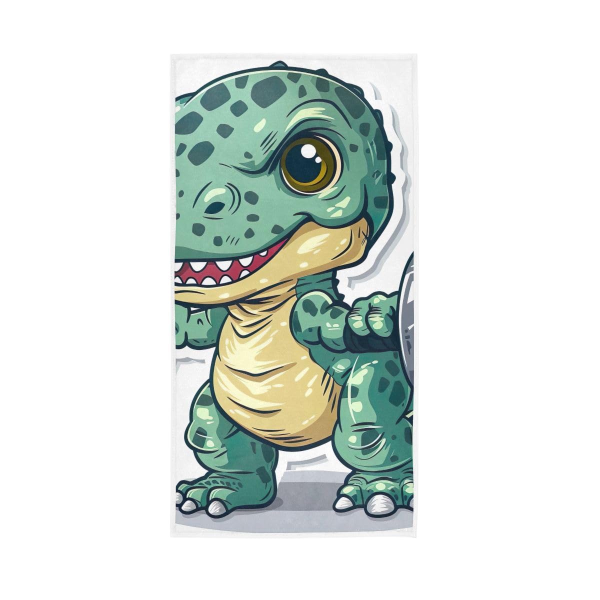 LSRCPD T Rex Weightlifting Hand Towel, Multipurpose Absorbent Towels for Hand, Face, Hair, Bath 15 x 30 Inches