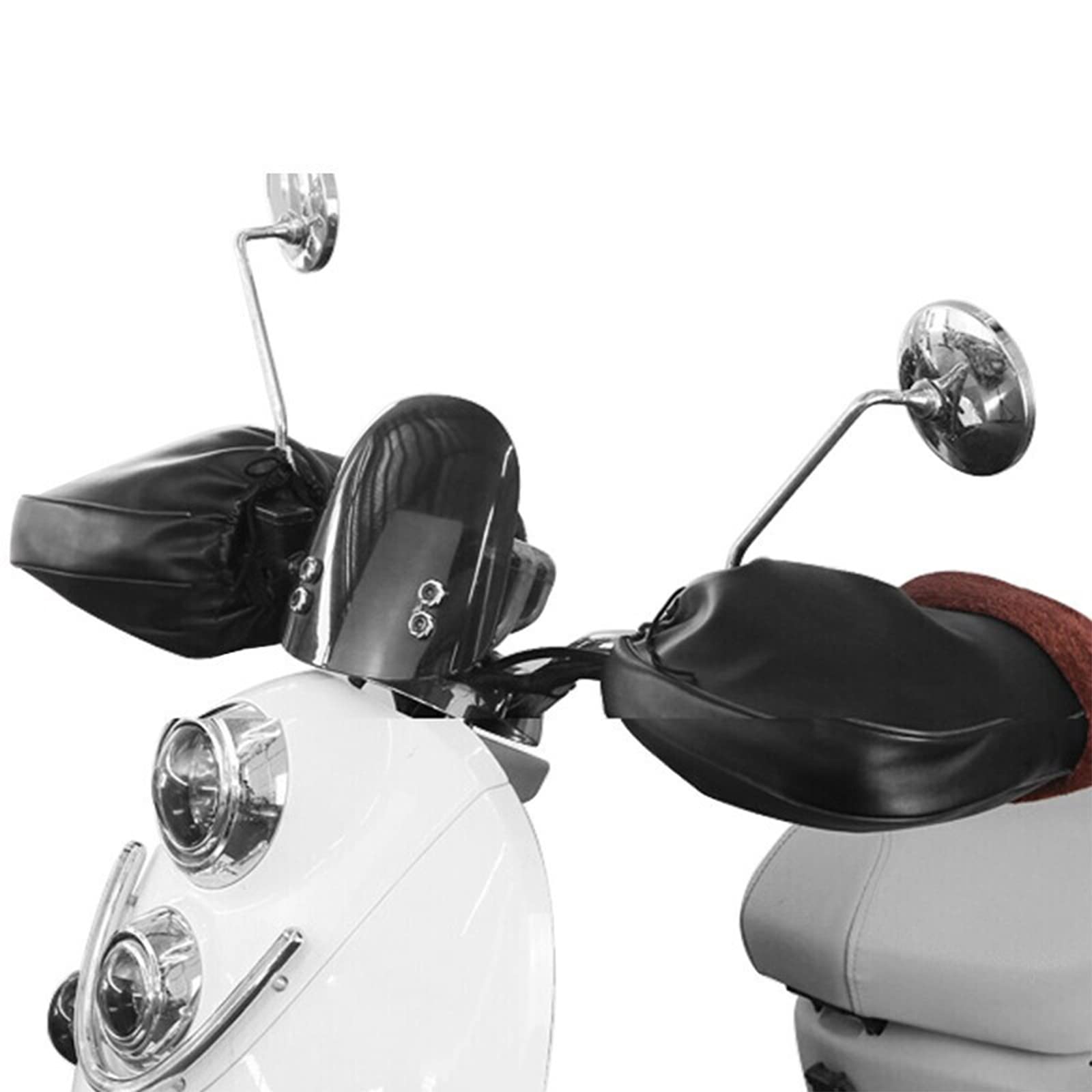 Motorrad Lenkerhandschuhe - Winddichte Stulpen Mit Plüschfutter Für Winter