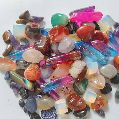 Miniatura 10 de Cuchara de confeti de cristal bolsa de piedra misteriosa piedras preciosas de la suerte cristales de bruja piedras de turmalima ágata amatista