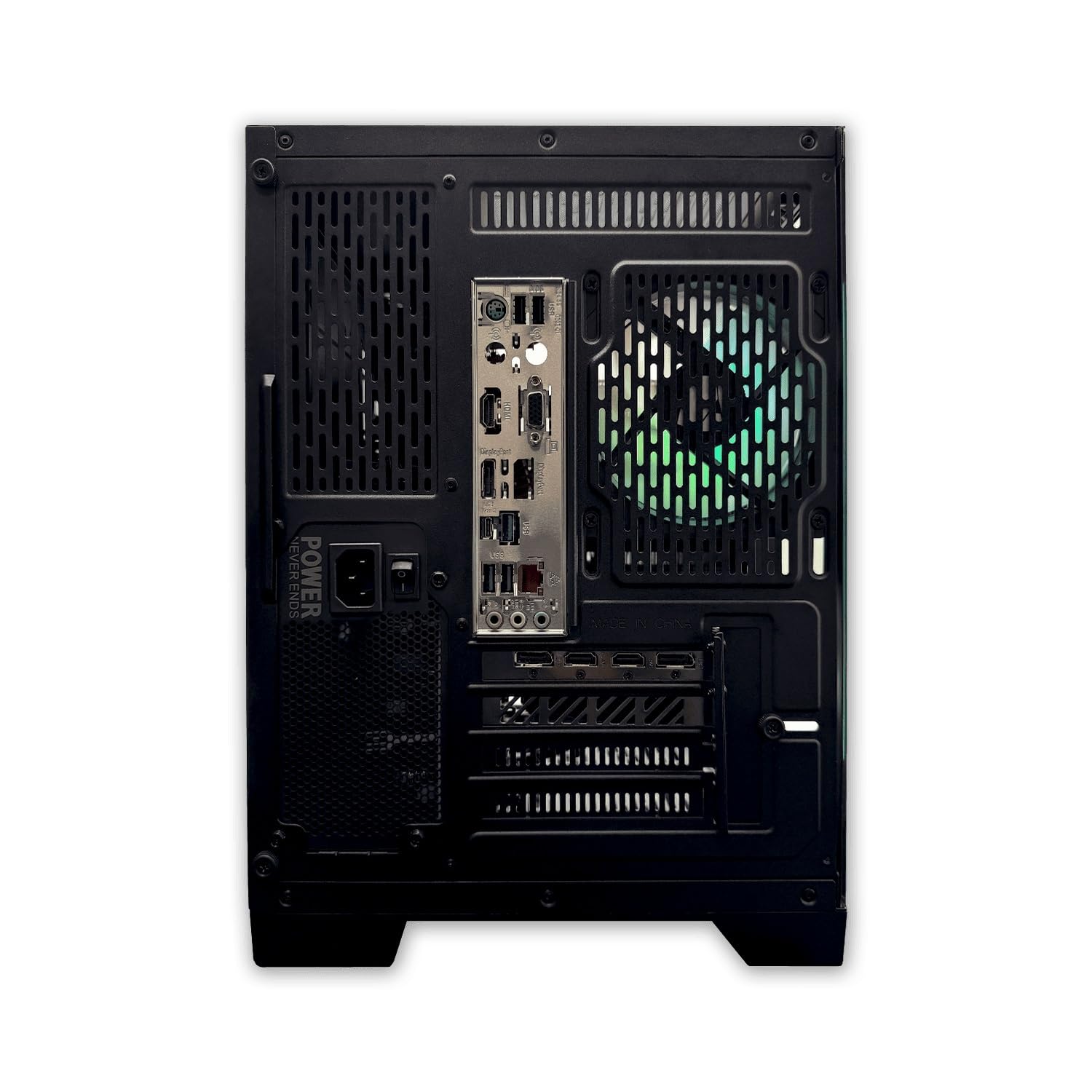 NitroPC - PC Gaming Avanzato Nitro Plus (AMD Ryzen 5 5600X 3.7GHz/4.6GHz, RTX 3050 8GB, RAM 16GB, M.2 1TB, Windows 11 PRO, illuminazione RGB, WiFi) Computer fisso, PC Gamer (Nero)