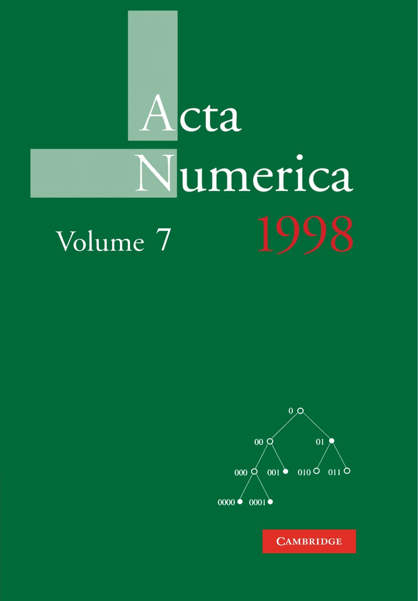 Acta Numerica 1998: Volume 7 (Acta Numerica, Series Number 7)