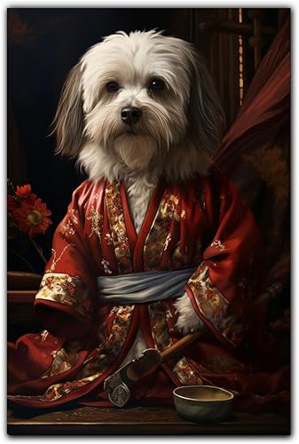 Miniatura 457 de Thuan Chow Chow Retrato de mascota con disfraz real de perro en un disfraz retrato de perro con vestimenta Retrato medieval de mascota retrato