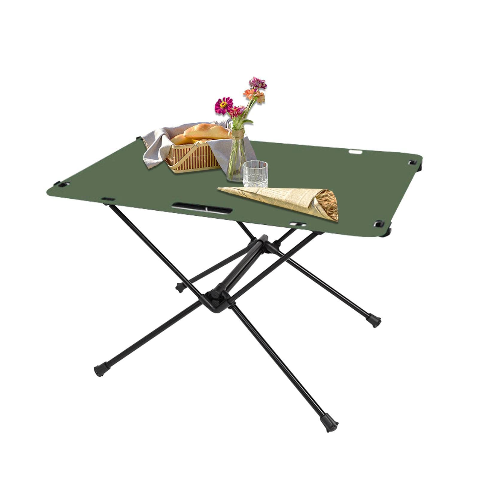 Tavolo da spiaggia pieghevole - Tavolino da campeggio con borsa da trasporto | Tavolo da picnic portatile con coperchio arrotolabile per giardino, per cucinare, zaino in spalla, viaggi, | trasporto | Tavolo da picnic portatile con coperchio arrotolabile p