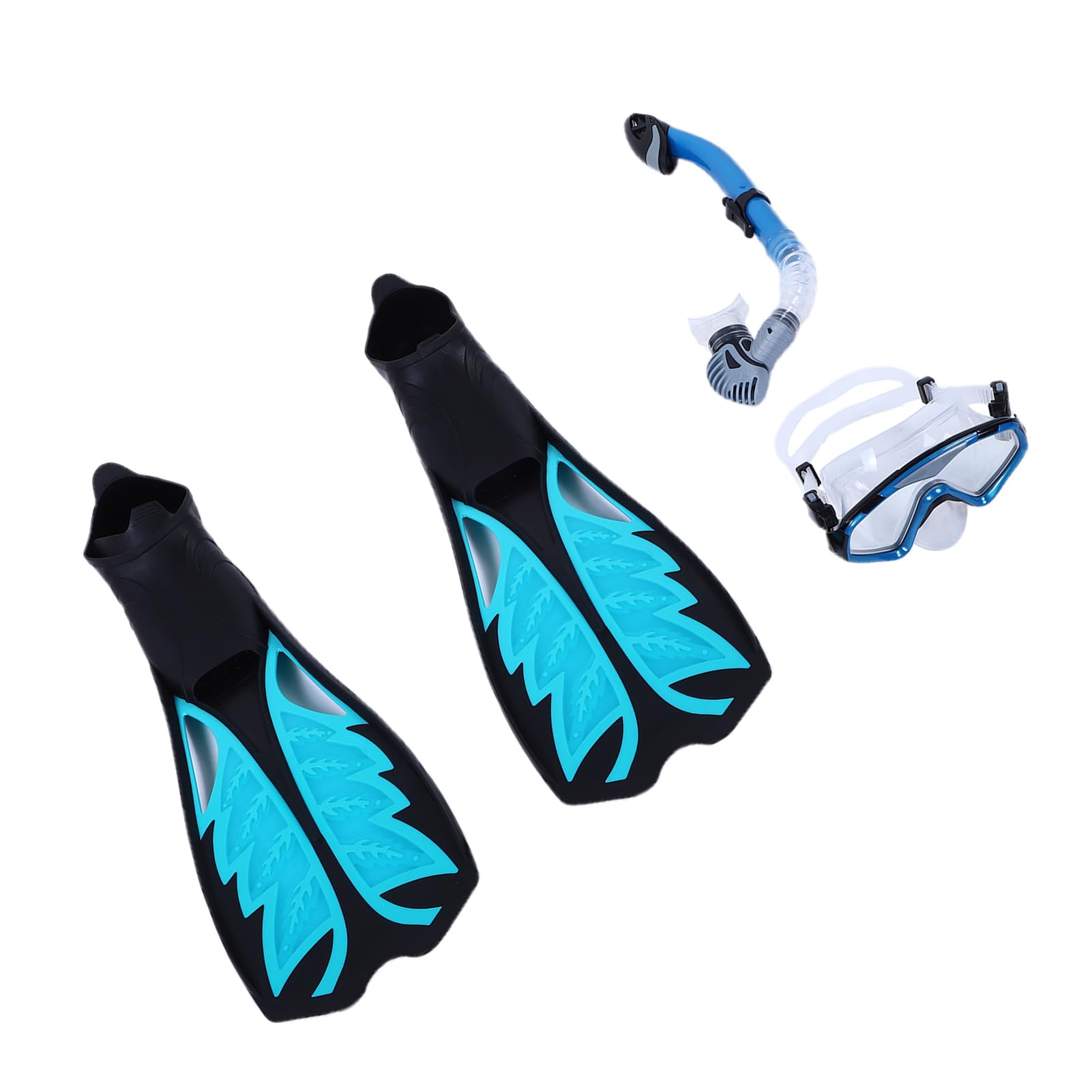 Tosuny Juego de Snorkel para Adultos, Equipo de Snorkel Profesional, Aletas de Máscara a Prueba de Fugas para Exploración Submarina, Equipo de Buceo, Kit de para Hombres y Mujeres Nadando
