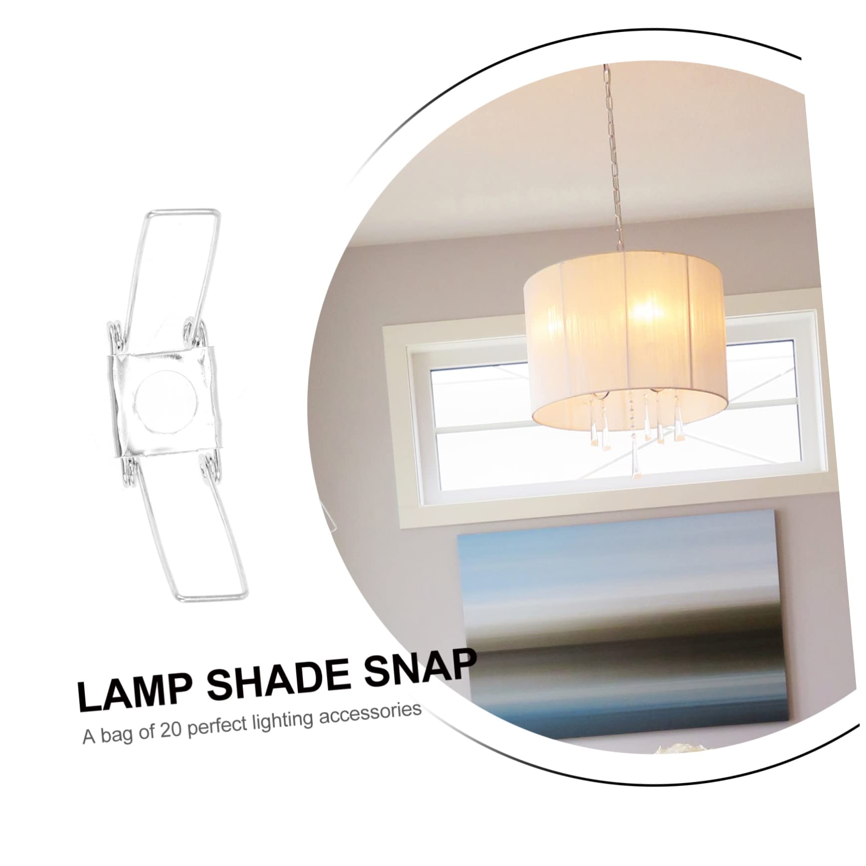 Holibanna Professional Diy Lampshade Spring Clips 20pcs Ceiling Light Accessories