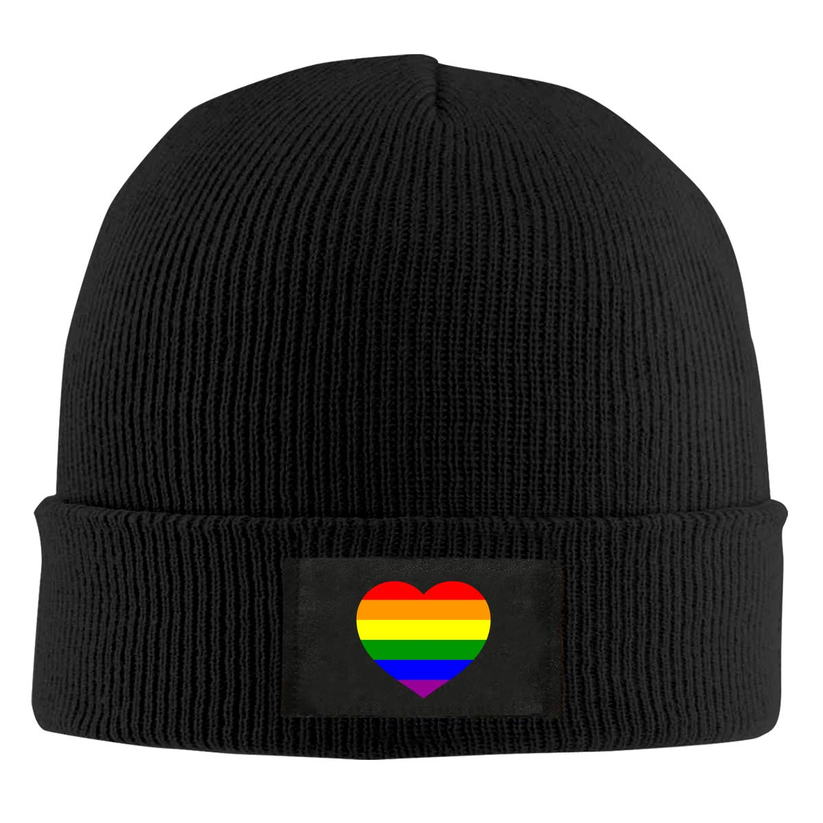 SAPOYLGBT Gay Pride Flag Unisex Warm Winter Wool Hat Knit Beanie Skull Cap
