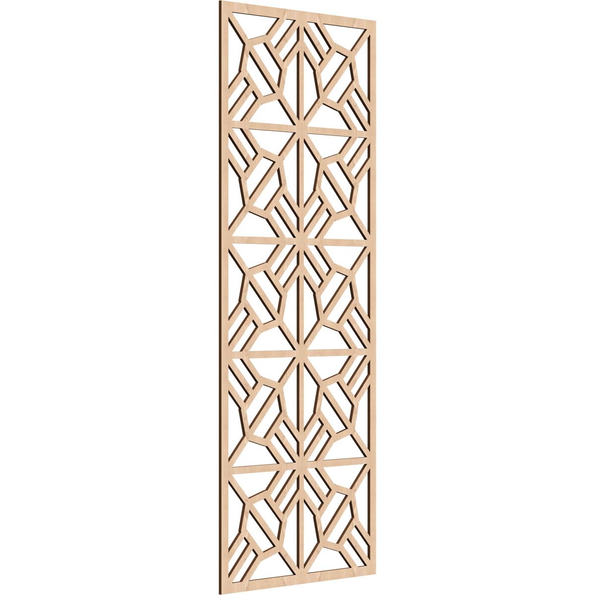Auburn Decorative Pierced Fretwork Wood Wall Panels, 23 3/8"W x 59 3/8"H x 1/4"T, Red Oak
