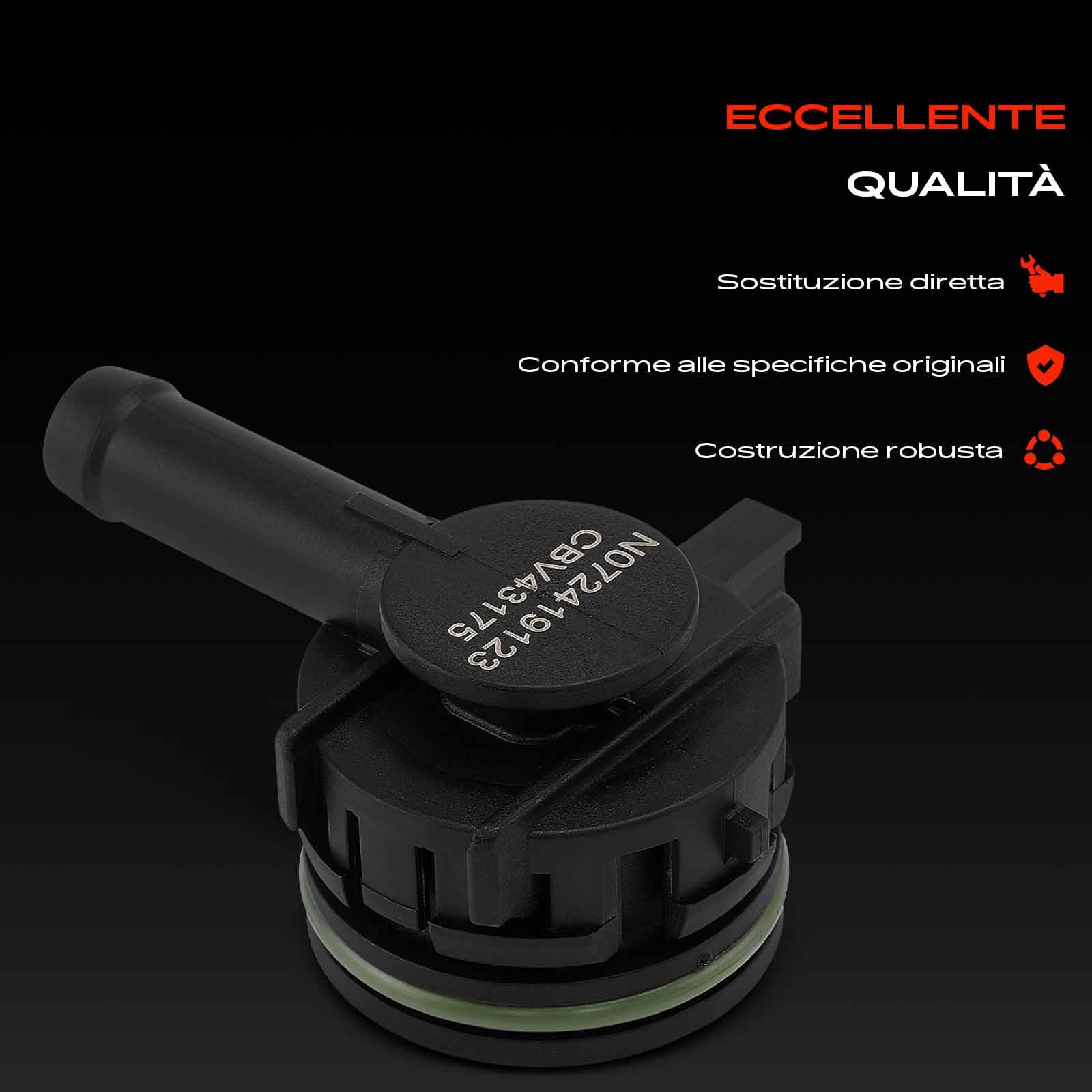 Frankberg Tubo flessibile di sfiato della ventilazione del basamento Benzina Compatibile con A1 8X1 8XK A3 8V1 8VK Q3 8UB 8UG Leon 5F1 Fabia III NJ3 Passa.t 3G2 CB2 Polo 6C1 6R1 Replace# 04E103175M