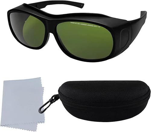 Miniatura 1 de Gafas de seguridad láser, gafas de terapia de luz roja, gafas láser con bloqueo UV para operador de cosmetología láser, protección ocular