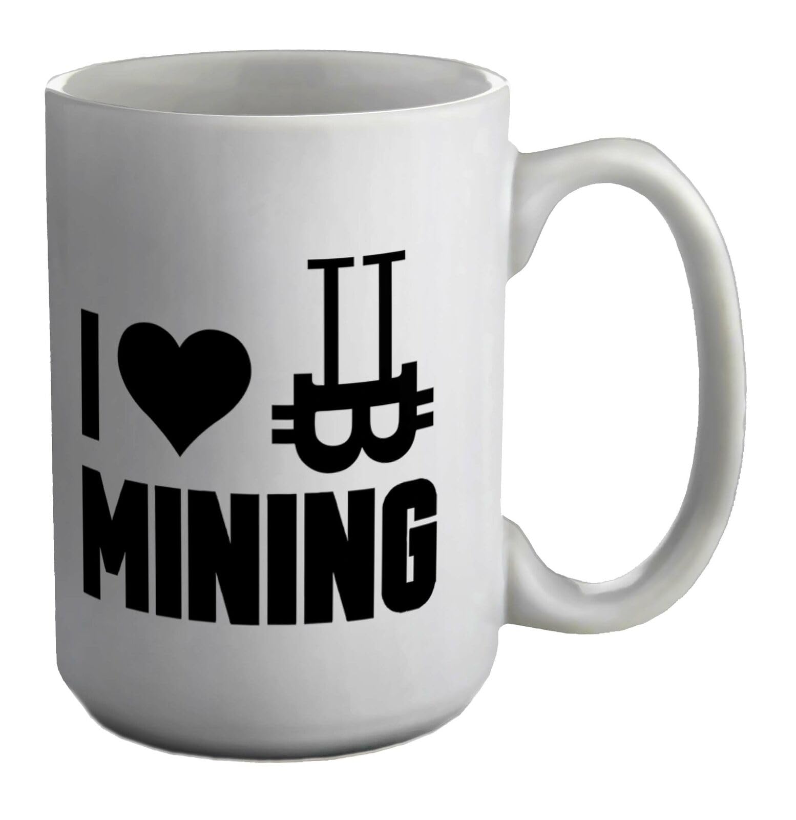 Buy MUGS TRADER I Love Bitcoin Mining White 11oz Large Mug Cup Printed  Coffee and Tea Ceramic Mug- 320 ML Ceramic Coffee Mug 0826 Online at Low  Prices in India - Amazon.in