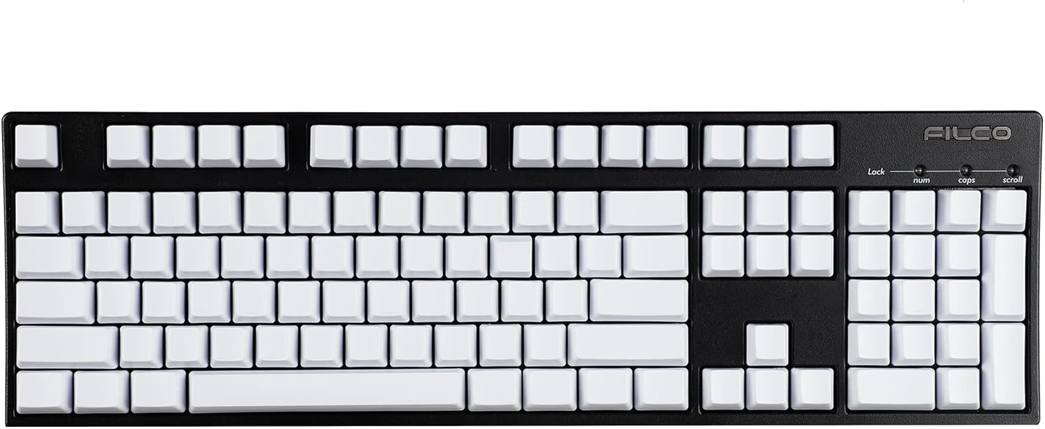 123 Thick PBT ANSI ISO Blank Keycaps OEM Profile for 108 104 96 87 61 68 NJ80 GMMK 84 KBD75 KBD67 XD64 GK64 (Only Keycap)