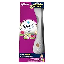 Glade Automatic Spray, Profumatore per Ambienti, Base con Ricarica, Fragranza Relaxing Zen, Confezione da 1 Diffusore e 1 Ricarica 269 ml, 2 Pile AA