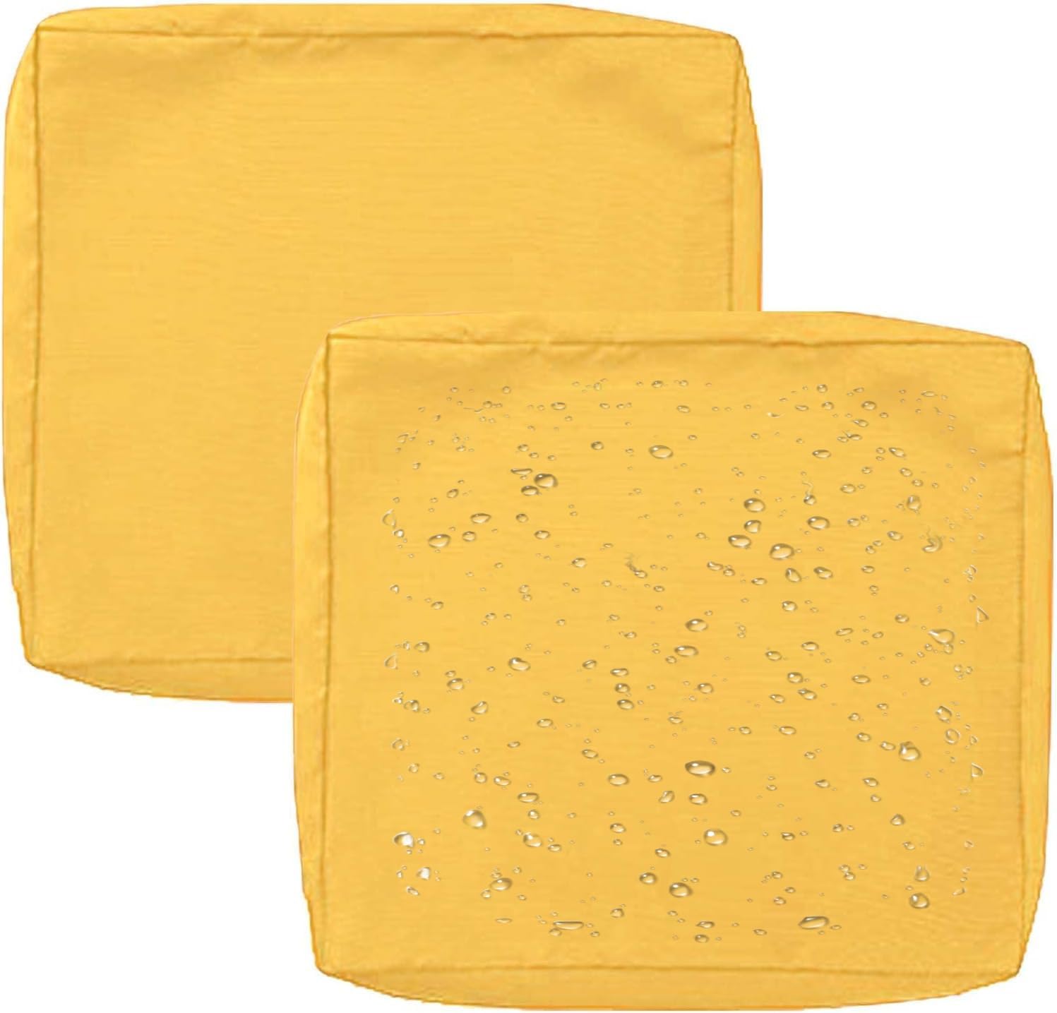1/2/4 Pack Waterproof Sofa Seat Cushion Covers with Zipper for Outdoor and Indoor/Patio/Garden/Rattan/Chairs Furniture Protectors Cover 50/60cm Cushion Slipcover Removable(Color18,60x55x10cm(2pcs)) — image 1