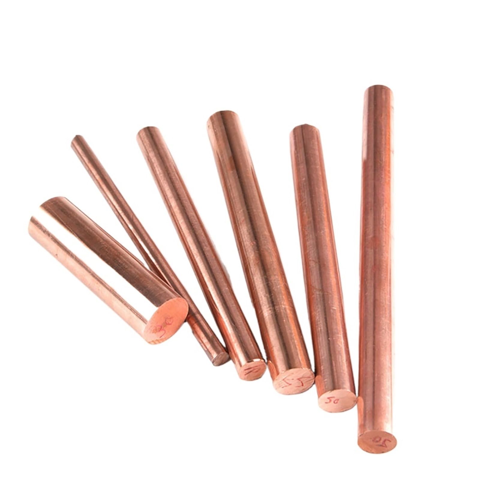 Barra di rame dia. 12, 14, 15, 16, 18, 20, 22, 25, 28, 30 mm. Barra di metallo in ottone. Lunghezza 150 mm, 250 mm, 400 mm. Scarico a matrice di rame puro solido.(400mm,Dia 12mm)