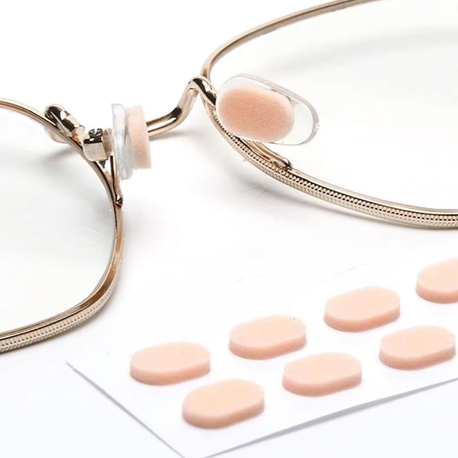 Almohadillas nasales de espuma EVA para gafas, almohadillas de repuesto hipoalergénicas antideslizantes, ultra suaves y ligeras para gafas y gafas de sol, 40 pares