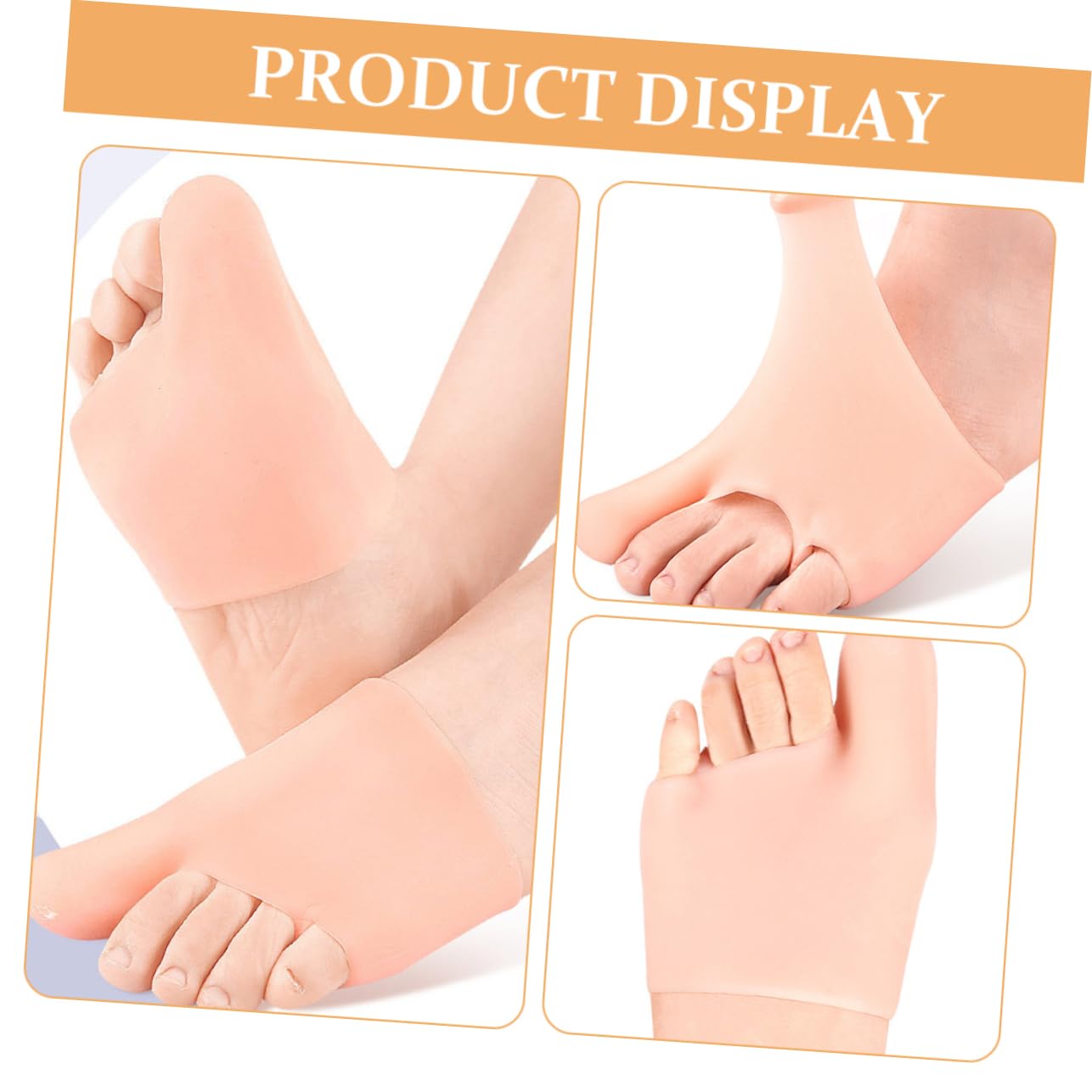 FOMIYES 1 Pair Toe Separator Pad for Men Comfortable Hallux Cushion with Shock Absorption Hammertoe Relief for Day Night Use