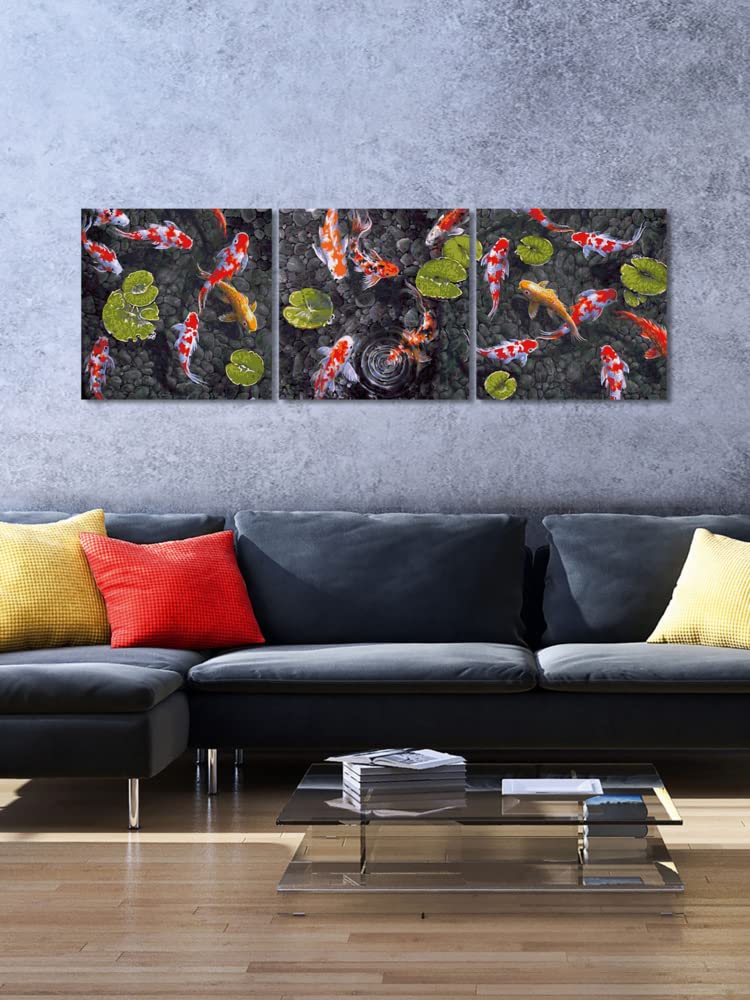 Schipper 609470860 Malen nach Zahlen - Koi Juwel im Fischteich - Bilder malen für Erwachsene, inklusive Pinsel und Acrylfarben, 40 x 120 cm