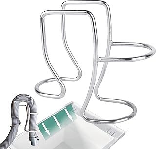 Adjustable Washing Machine Washer Drain Hose Holder Hook, Laundry Tub Hose Guide Clip, Universal Utility Sink Hose Clamp, 304 Stainless Steel