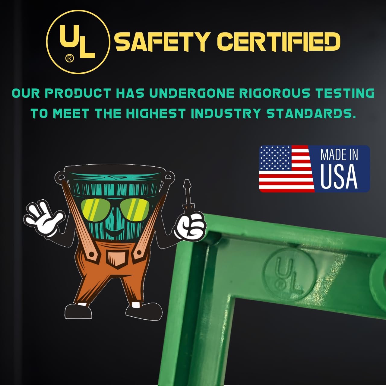 3/8" Double Gang Outlet Box Extenders, UL Listed, Electrical Box Extender for Outlets & Switches, Pack of 3 - Image 6