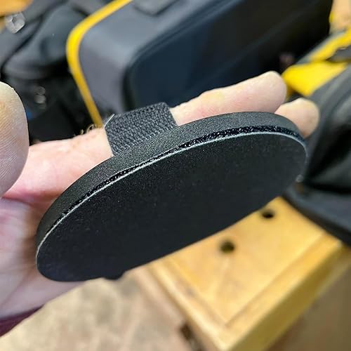 Miniatura 5 de SCOTTCHEN Almohadilla de lijado manual, almohadilla de gancho y bucle de lijado manual de 5 pulgadas, discos de gancho y bucle para carpintería,