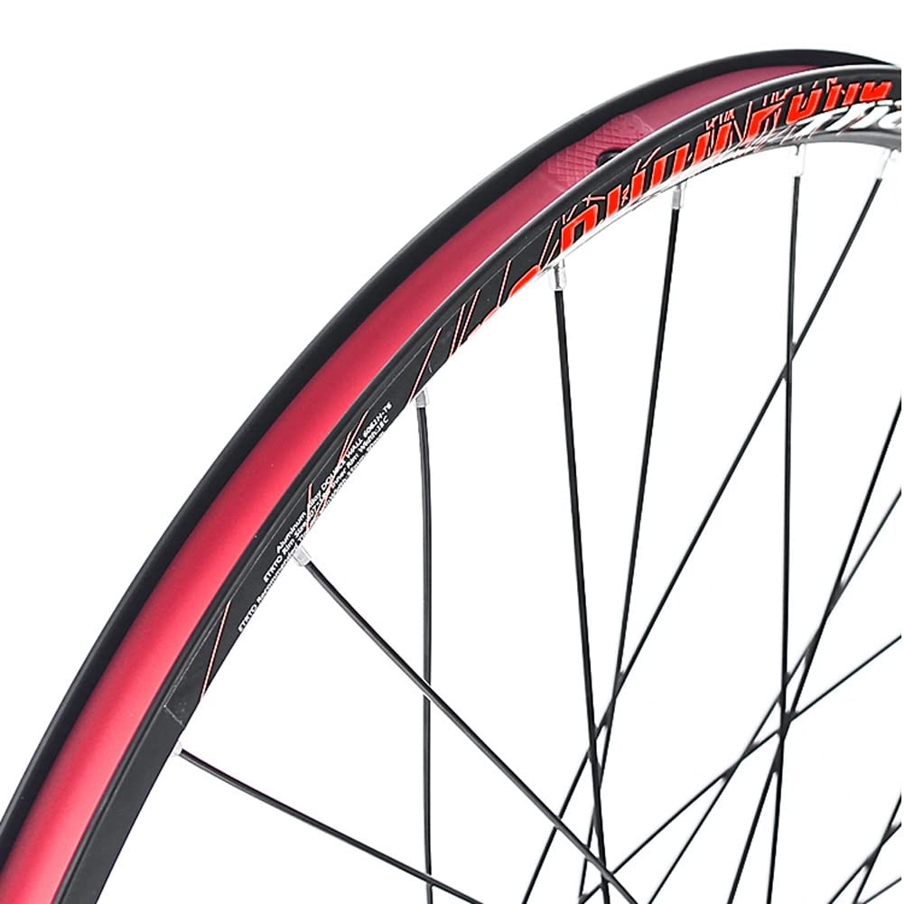 Juego de Ruedas para Bicicleta de montaña de 24 Pulgadas con Freno de Disco, Ruedas MTB de liberación rápida, Juego de Ruedas Delanteras y traseras con llanta de aleación de alumin