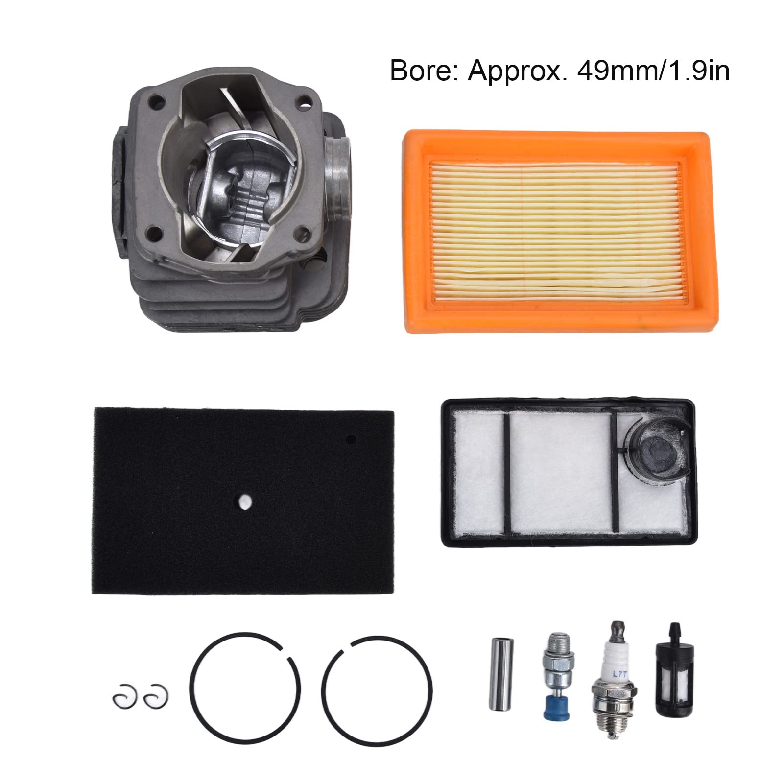 Rengue Kit Filtro Aria e Carburante Cilindro 49mm per da Cemento TS400