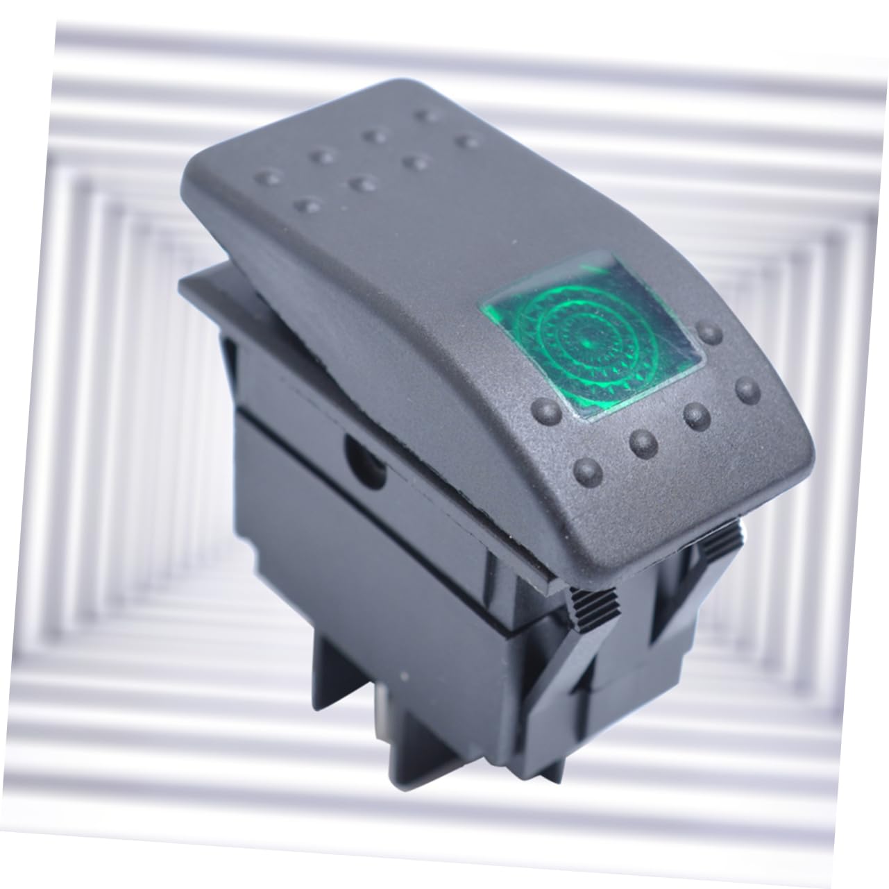 Cabilock Rocker Push Button Switch with LED for Car Boat Rv Durable and Easy to Install Cycle Lifetime Low Pressure Resistance