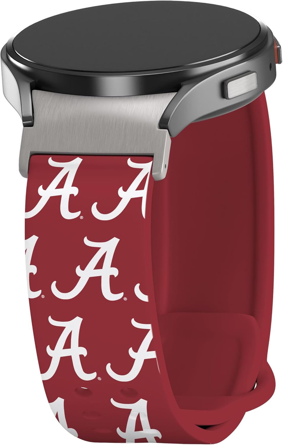 Affinity Bands Alabama Crimson Tide HD Fitted Watch Band Compatible with Samsung Galaxy Watch 4-7 (Short Repeating)